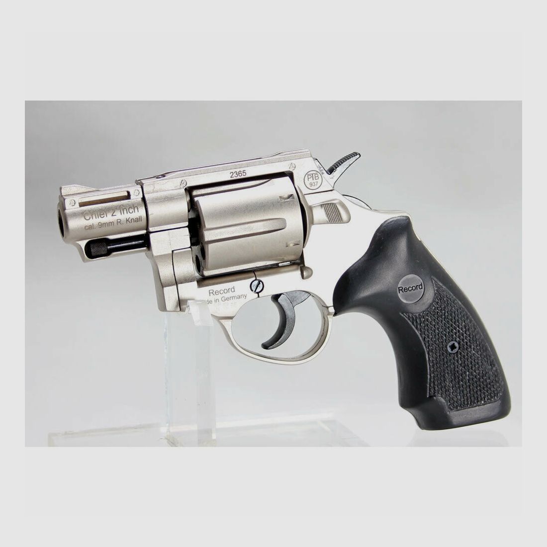Record Sport Weapons Revolver RECORD CHIEF 2 inch nickel plated 9 mm