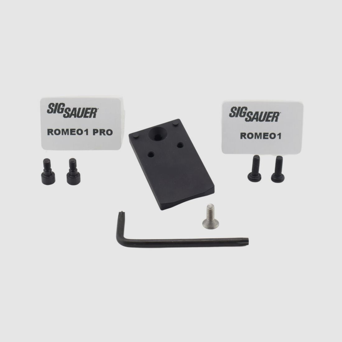 n/a OU Plaque d'adaptation ROMEO 1 / PRO pour pistolets Sig Sauer P226 / P220 X-Series (production allemande) Prêt pour optique | X-Short X-Five X-Six X5 X6