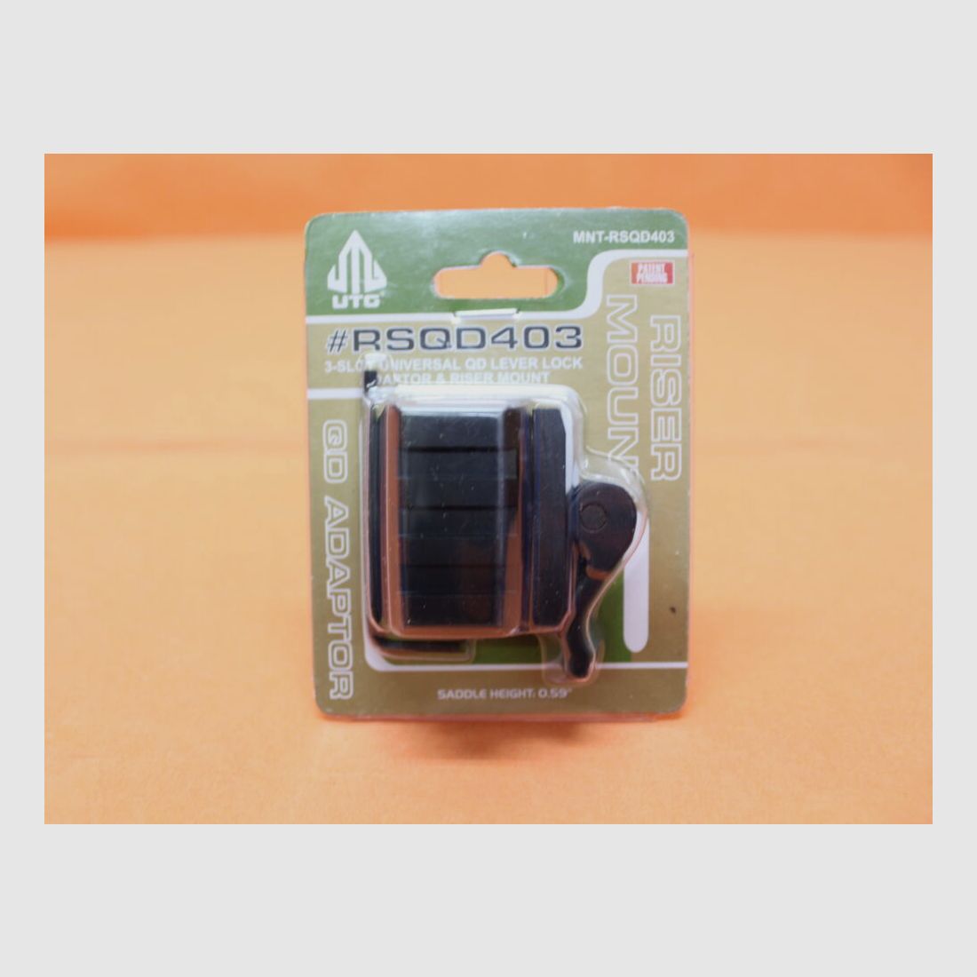 UTG - Leapers UTG QD 3-Slot Adaptateur et Monture Riser (MNT-RSQD403) Élévation pour profil Picatinny BH=15mm