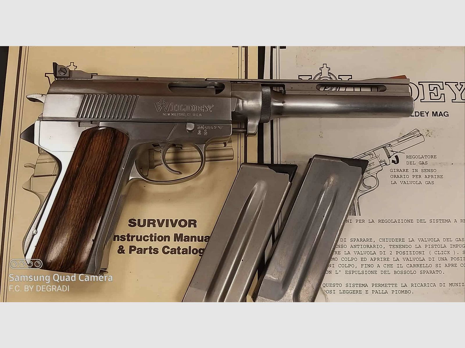 Wildey Survivor cal .475 Wildey Magnum e .45 Winchester Magnum, immagine 3 di 7