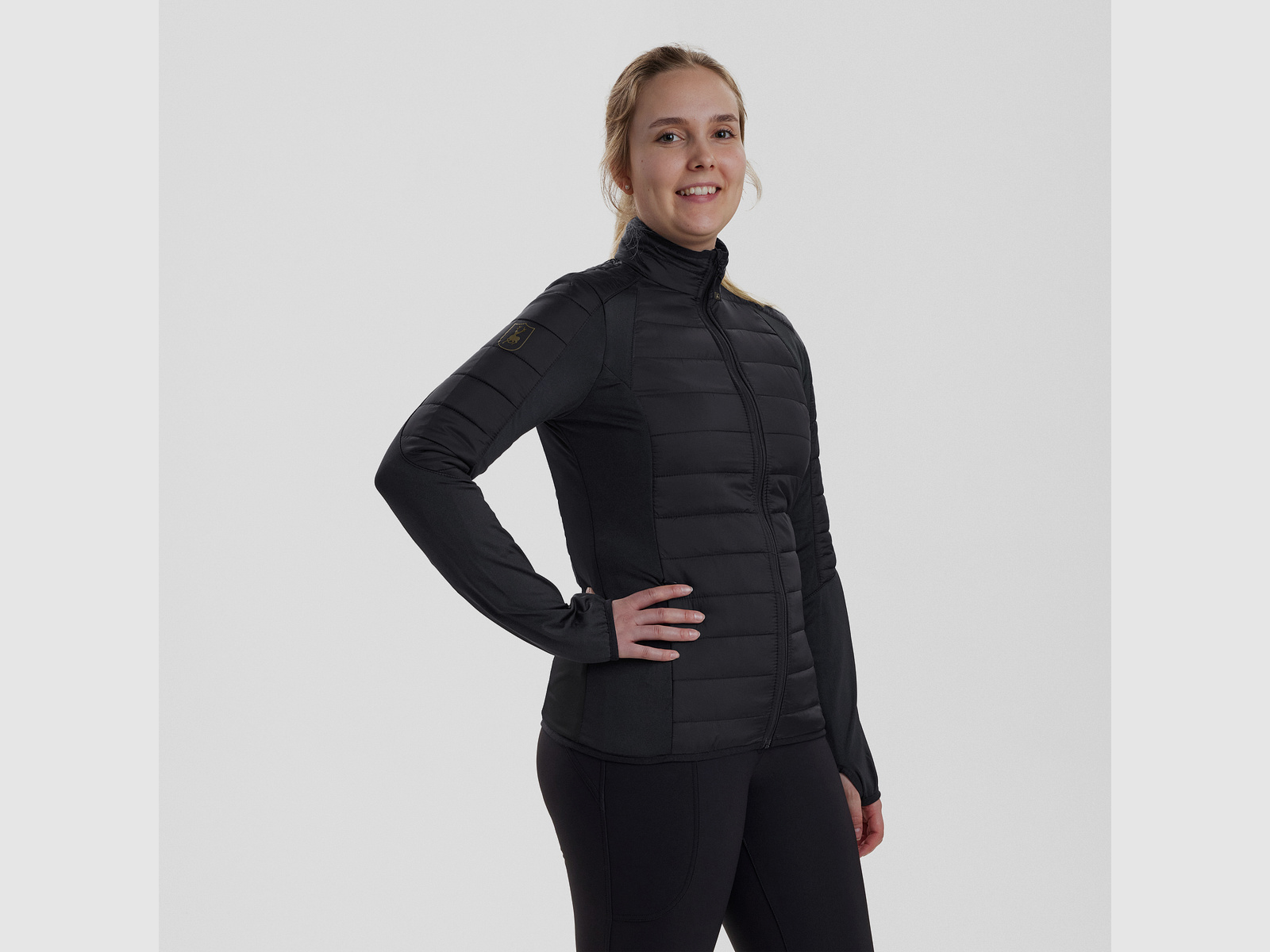 Lady Pine wattierte Innenjacke - Black – Kleidergröße Damen: 36