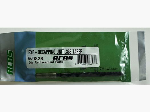 RCBS Expander Decapping Unit / Uittrekstang compleet voor .338-06 Taper geweerpatronen