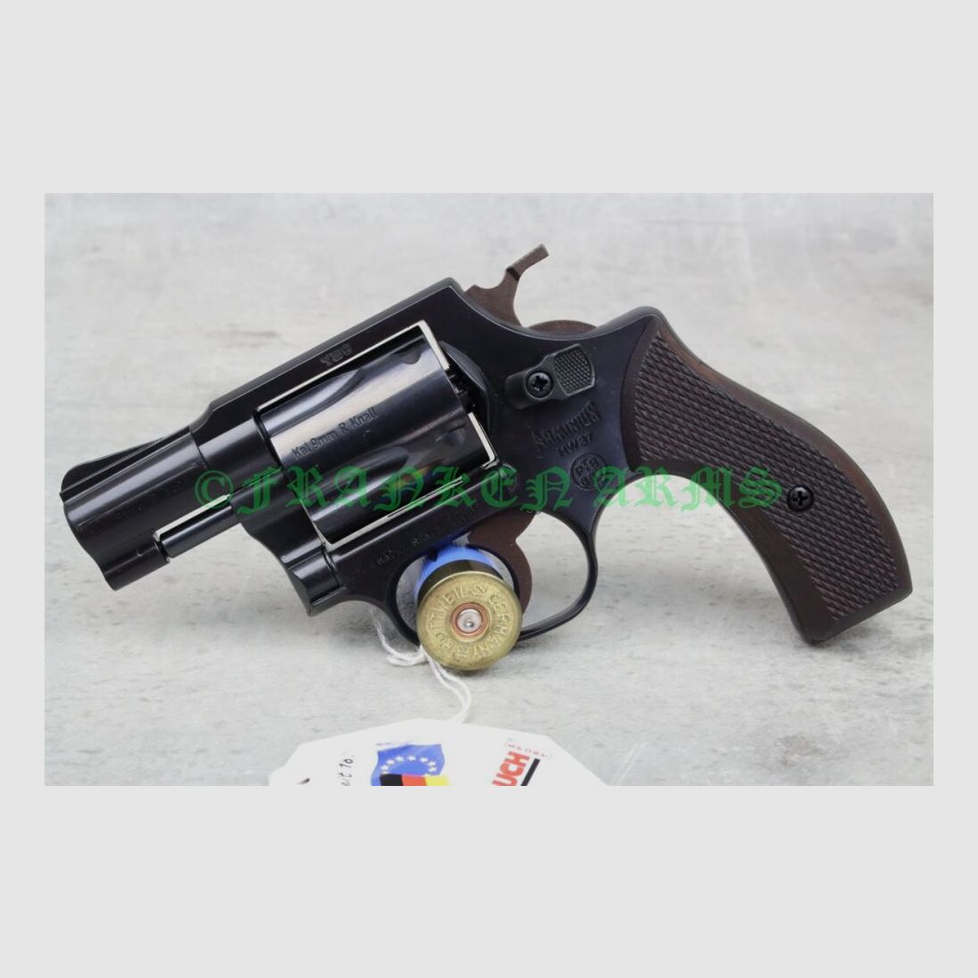 Weihrauch HW37 9mm R.K. azulado empuñaduras de madera