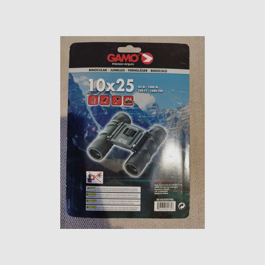 GAMO 10x25 verrekijker, afbeelding 2 van 2
