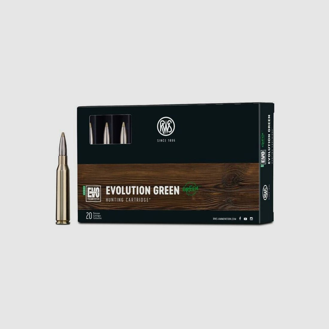 RWS Evo Green 6,0g/93grs à20 6,5x57