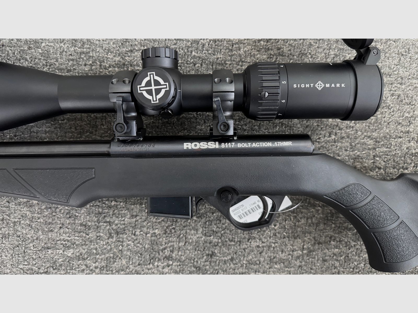 Rossi 8117 .17 HMR, MG, including 3-9x50 DX with LP, 2x magazine