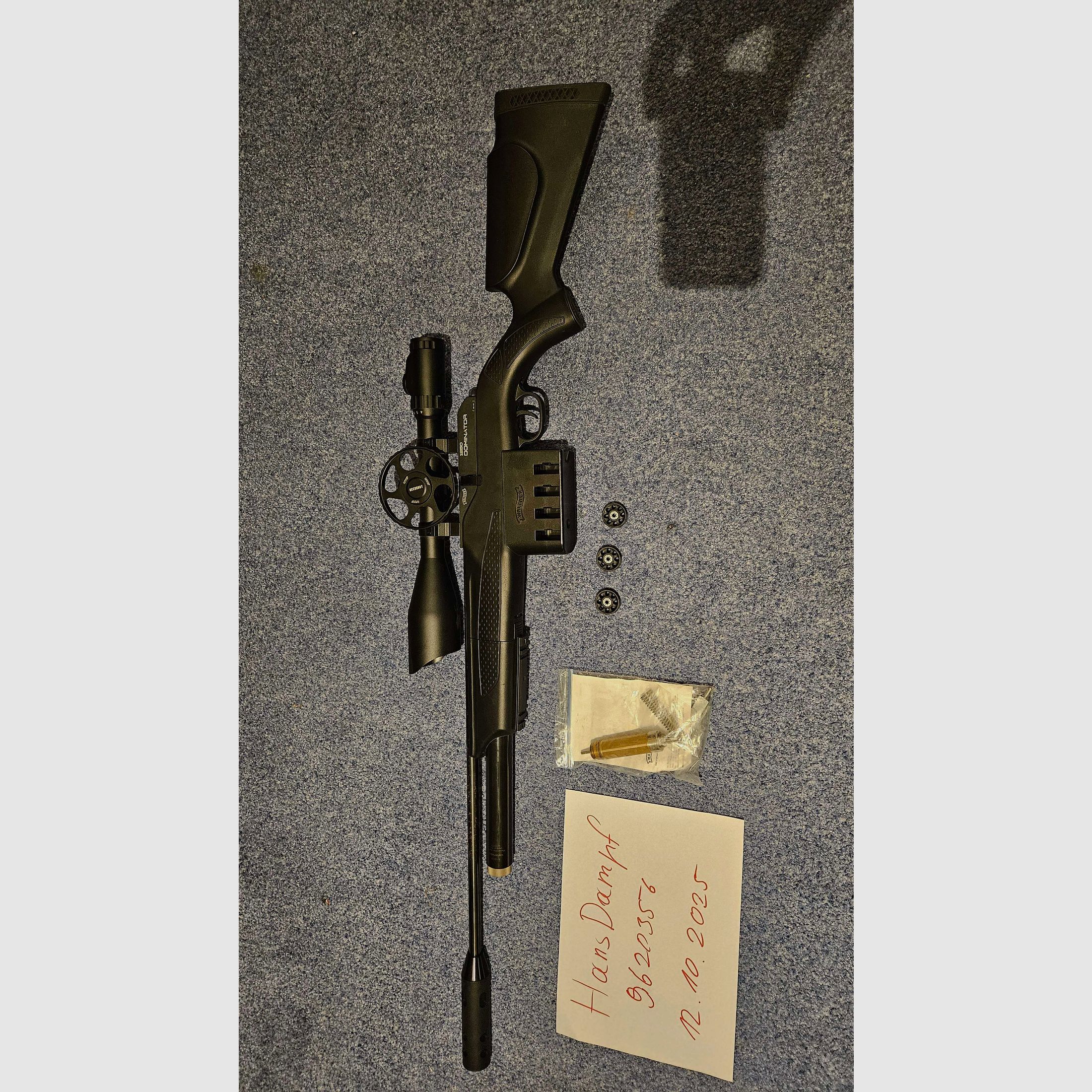 Set di fucile ad aria compressa Walther Dominator 1250FT per il tiro di campagna