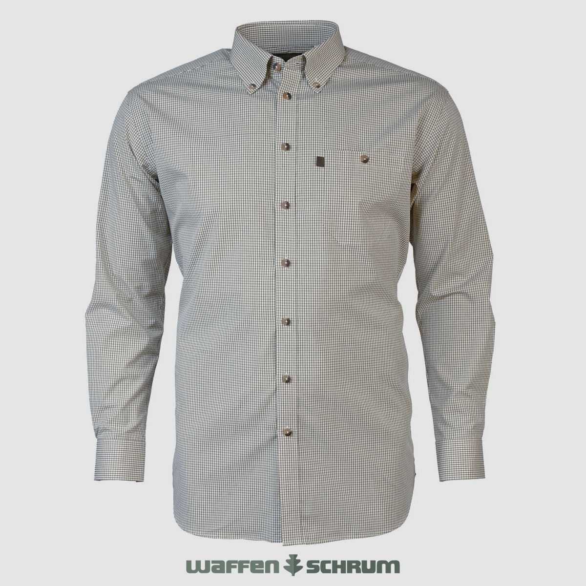 Books Shirt Easy Care Comfort Fit Olive checked