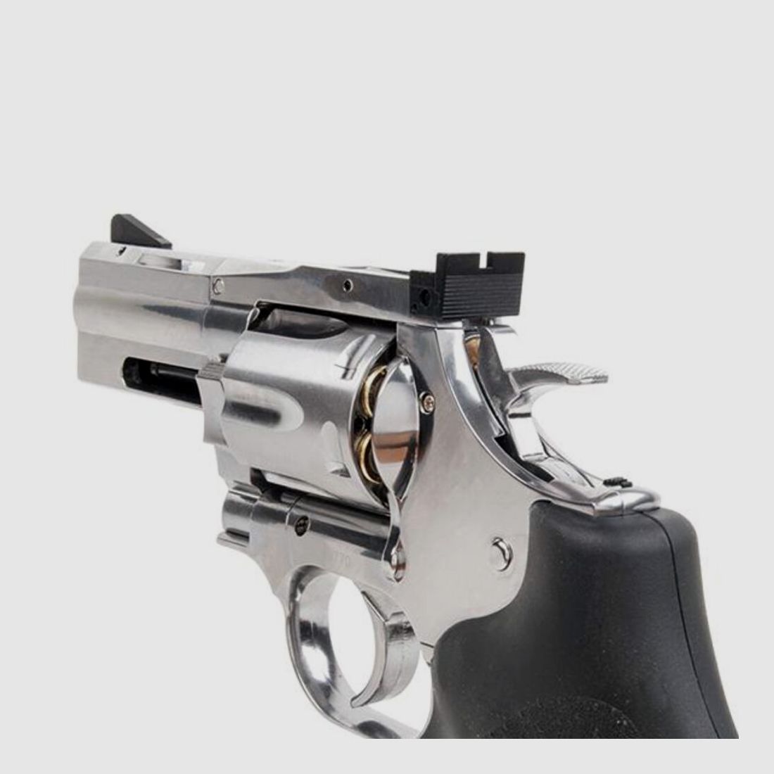 Dan Wesson DW 715 2,5 inch CO2 revolver 4,5mm diabolo zilver