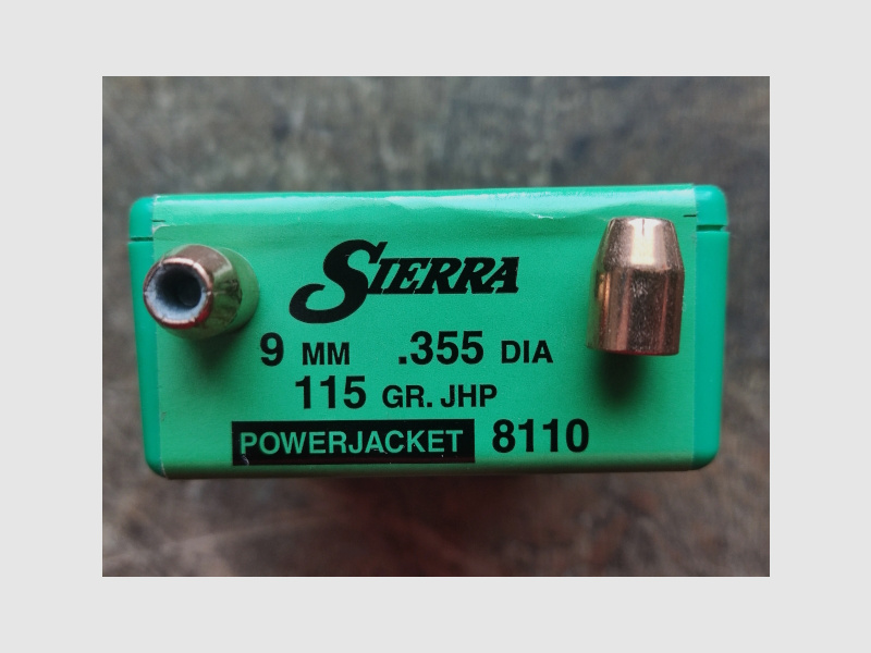 Sierra 9mm .355 JHP 115gr 100St.