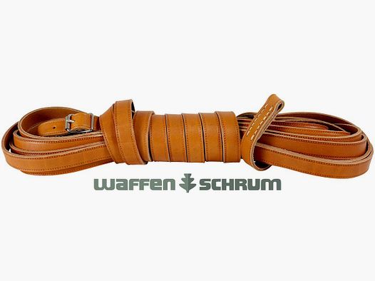 AKAH Schweißleine aus Fahlleder / Länge 10m / Breite: 20mm