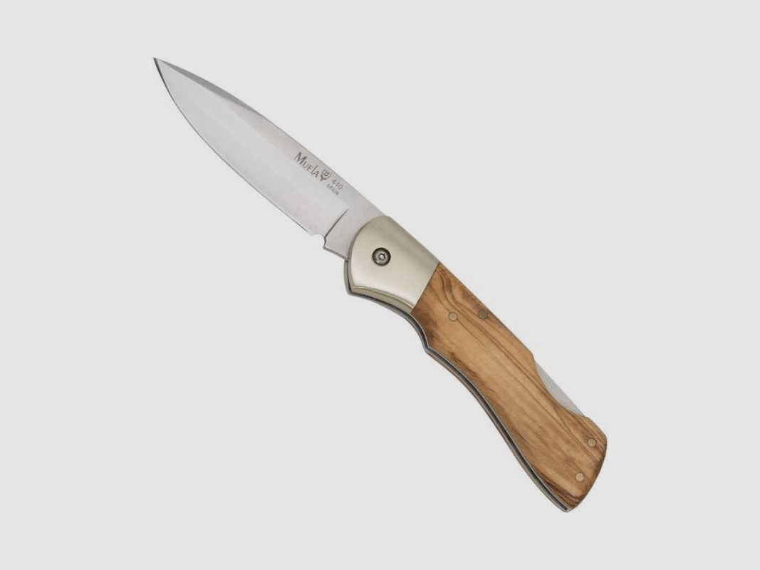 Muela Taschenmesser Olivenholzgriff Backlock