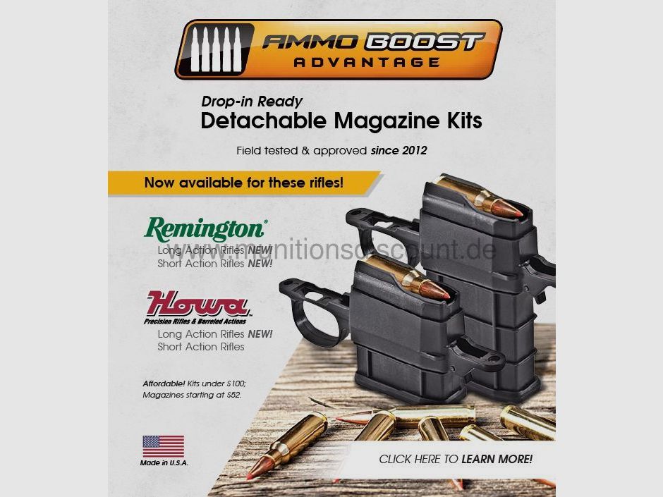 Ammo Boost (USA) HOWA 1500 Umbau auf Wechselmagazin