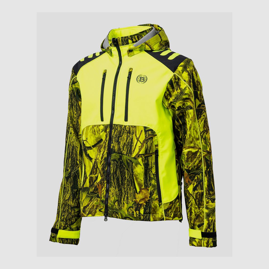 BITRABI Jagd-Softshelljacke TIGER GELB FLUO, Bild 2 von 5