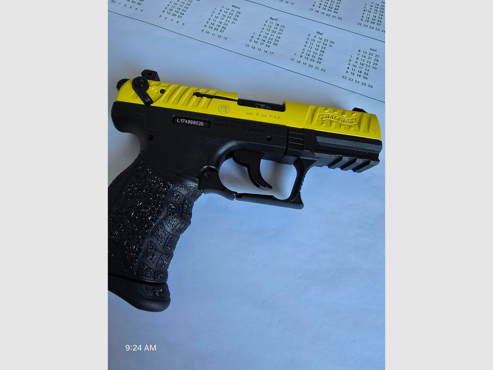 Walther P22Q Black/Yellow Sondermodell