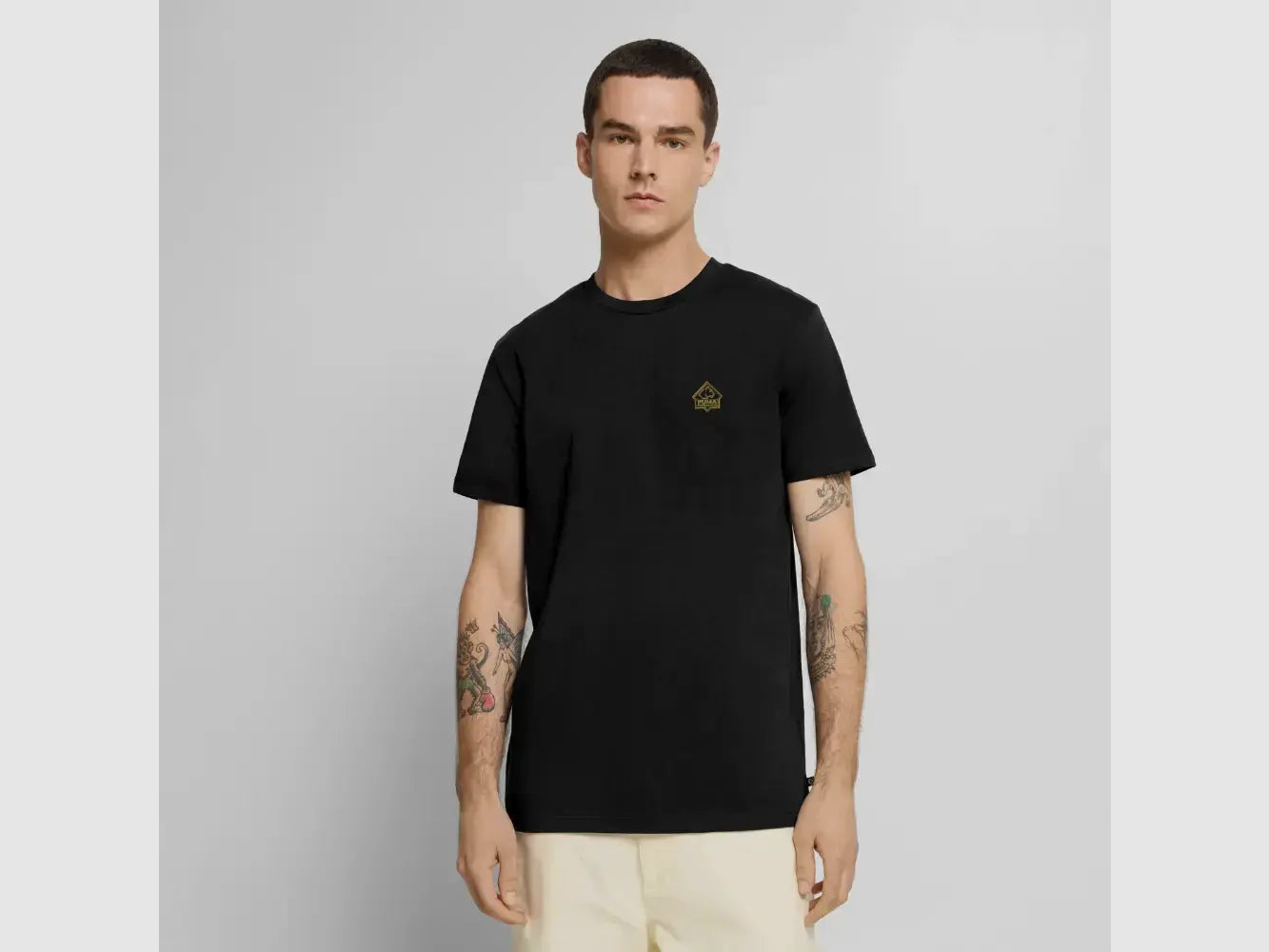 PUMA Men´s Premium T-Shirt "PUMA Sharp Stuff White Hunter", Bild 30 von 33