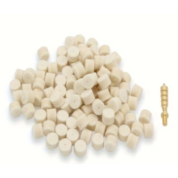 Filzreinigungspfropfen Kal. 7,62 mm – 200 Stk. + Adapter