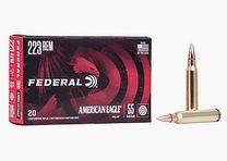 Federal American Eagle .223 Rem. 55GR FMJ BT 20 Patronen