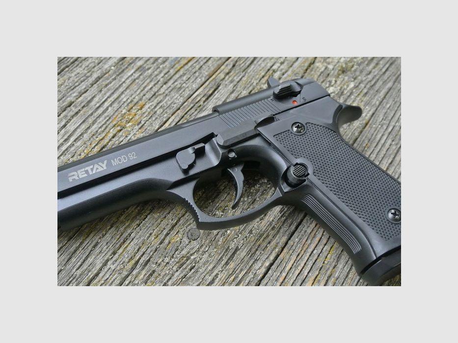 RETAY MOD92 9 mm P.A.K. – réplica Beretta 92F / M9 – pistola de fogueo – envío a toda la UE, imagen 3 de 8