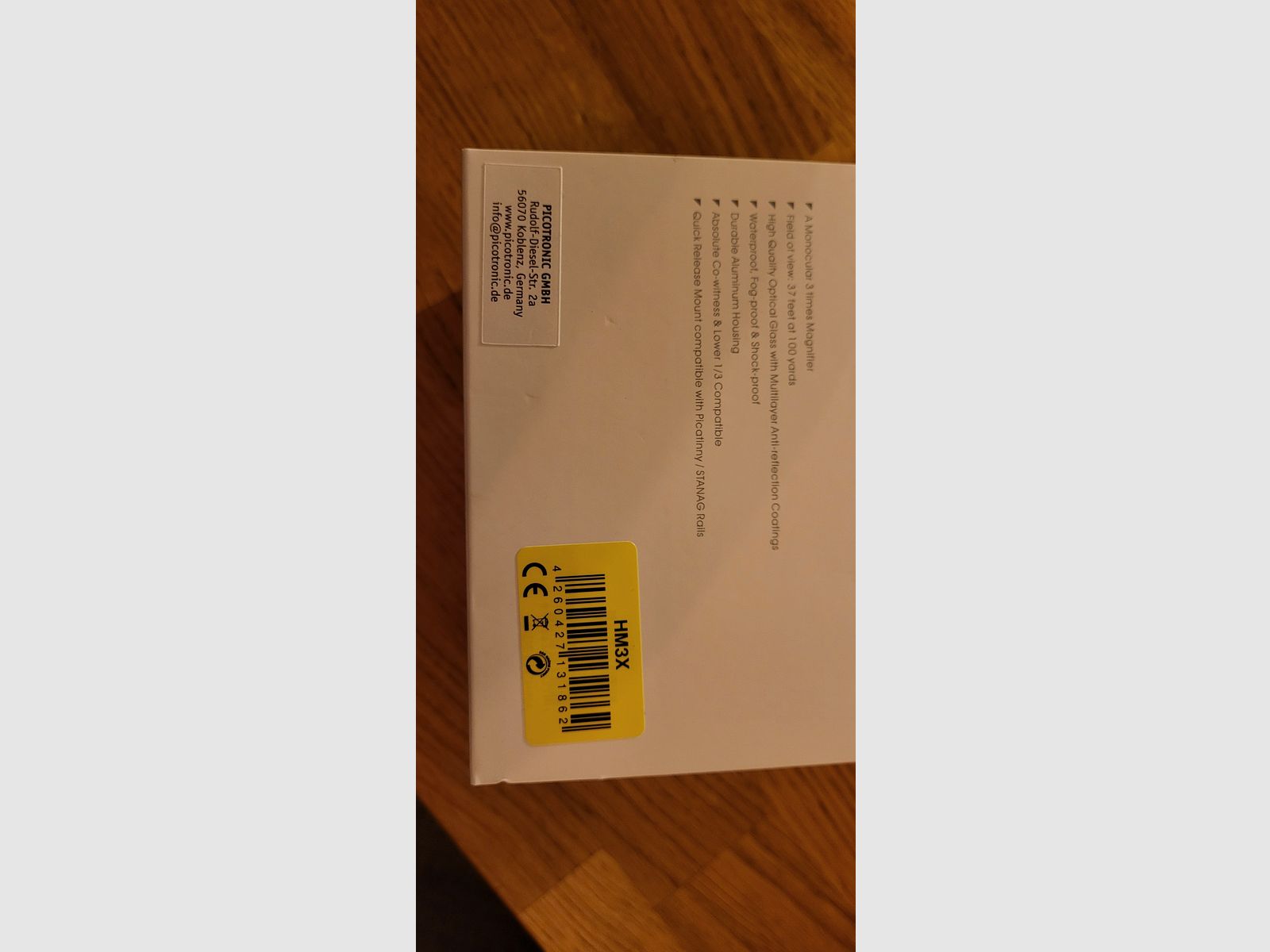 Holosun Magnifier HM3X, 3-fach Vergrößerung, schwarz, Picatinny - neu und unbenutzt!