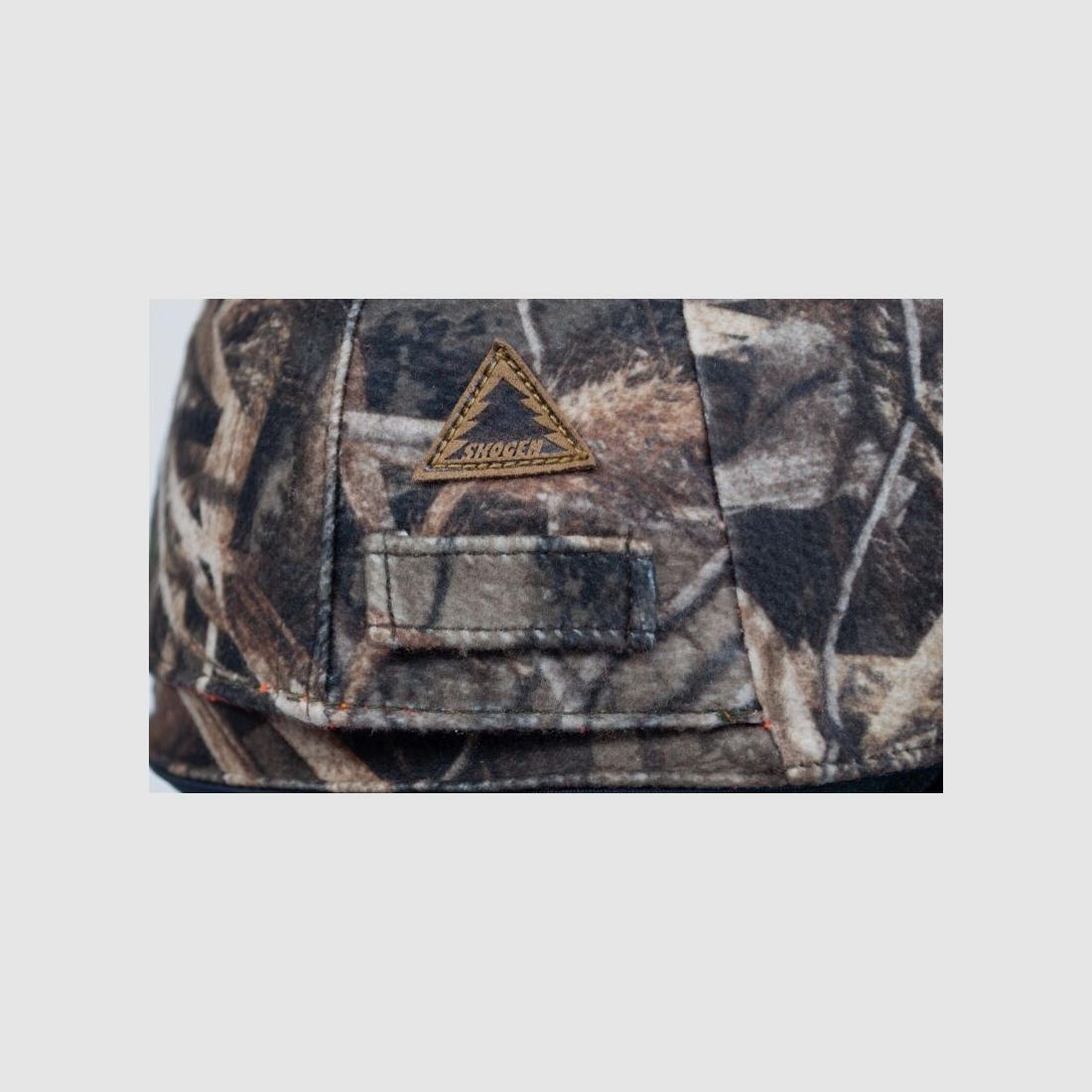 Hubertus Jagdkappe Camouflage mit klappbarem Signalteil