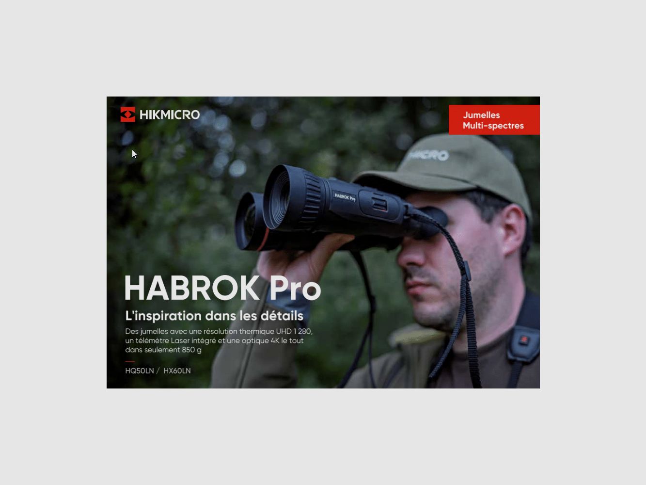 Jumelles à imagerie thermique HIKMICRO HABROK HX60LN, image 2 sur 2
