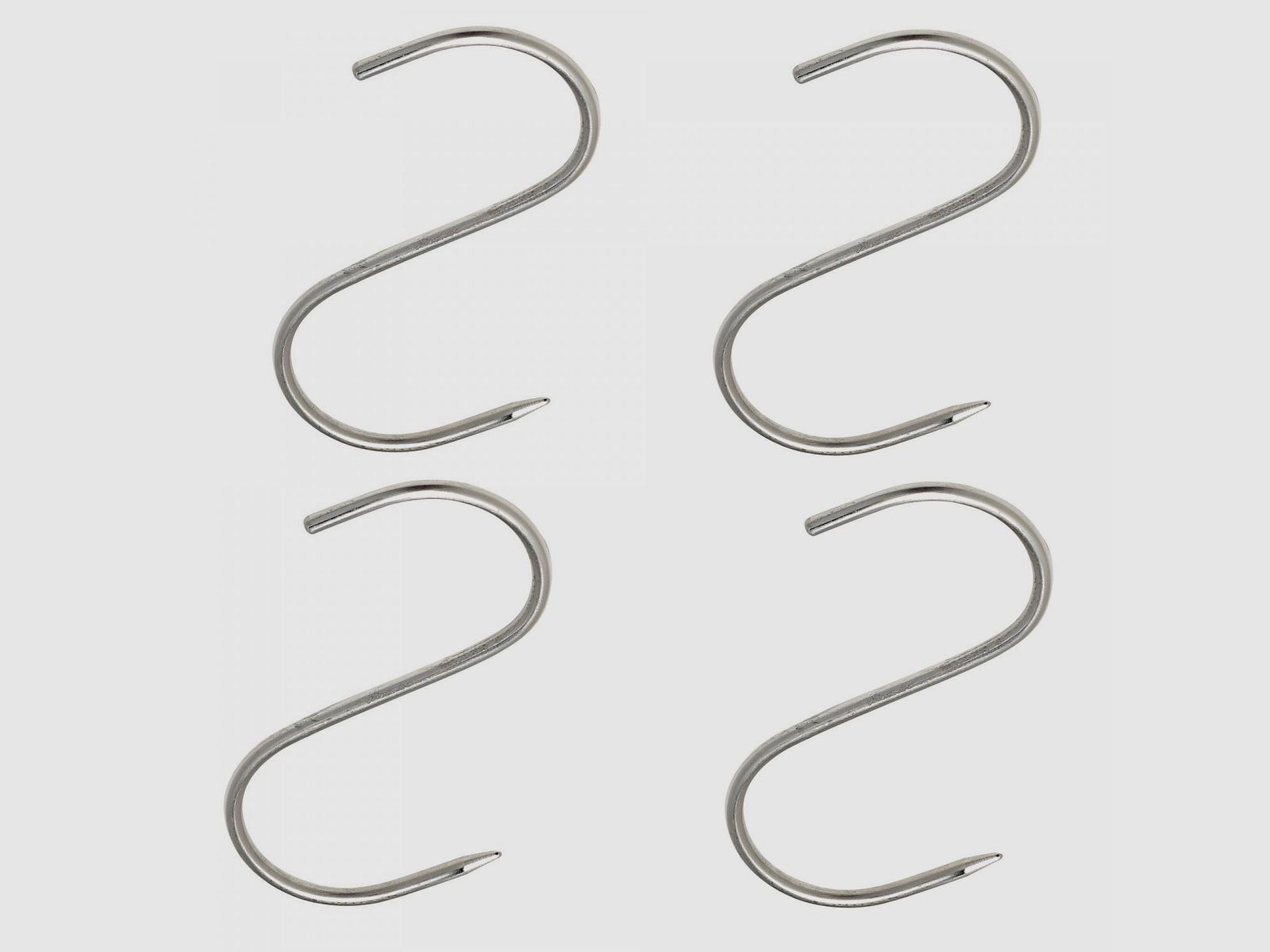 4 x ganci in acciaio inossidabile (set)