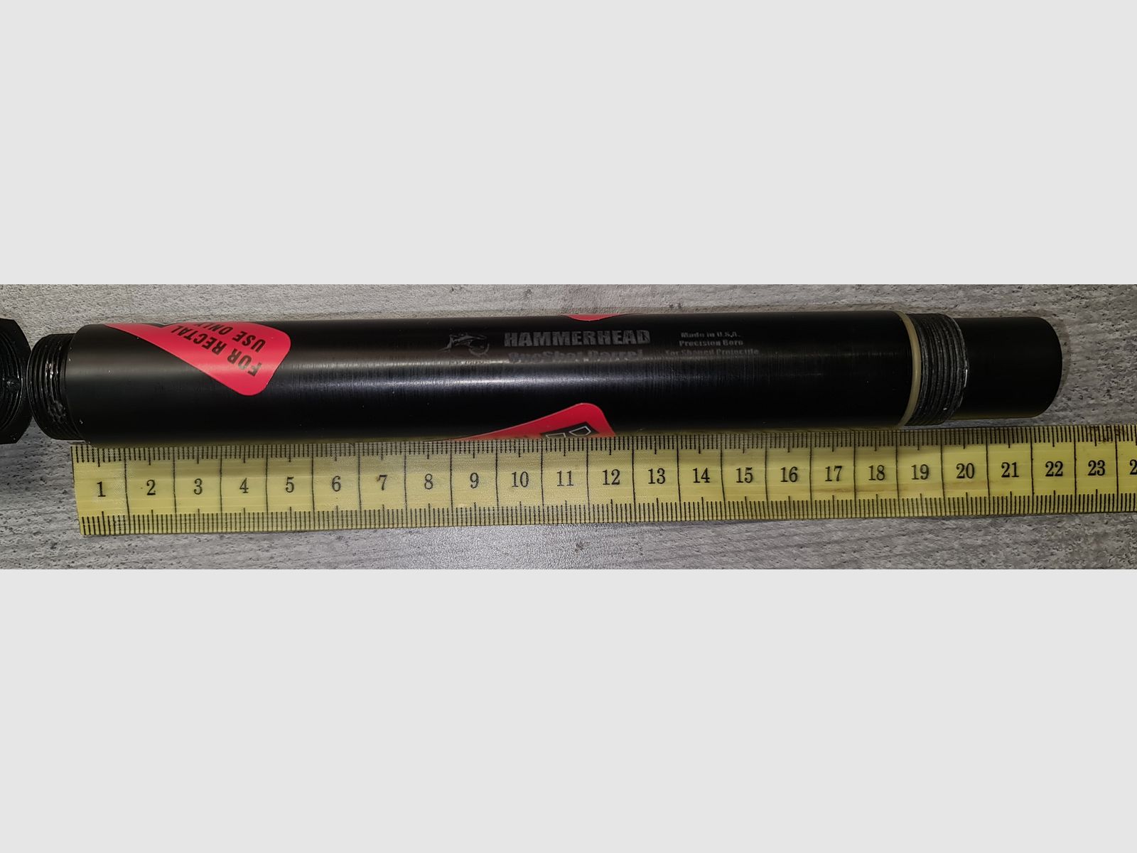 PAINTBALL FS FIRST STRIKE LAUF HAMMERHEAD EIN SCHUSS / 8 ZOLL / cal. 68 / ! BESCHREIBUNG LESEN !