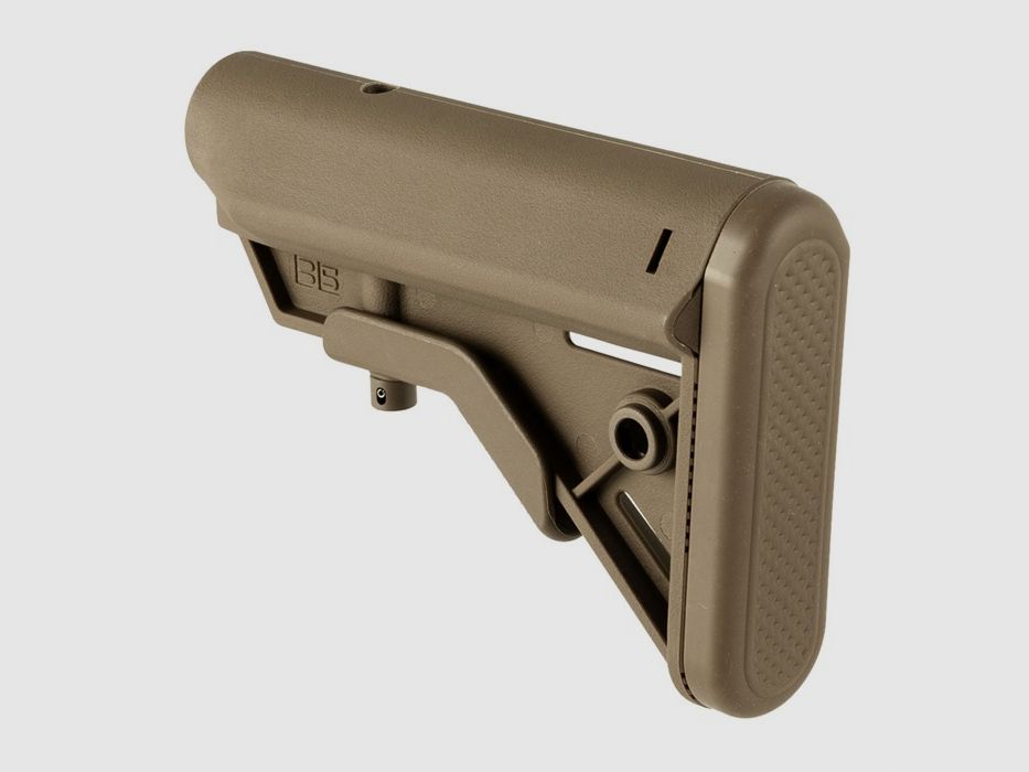 B5 SYSTEMS AR-15 BRAVO STOCK INKLAPBAAR MIL-SPEC COYOTE BRUIN, afbeelding 2 van 5