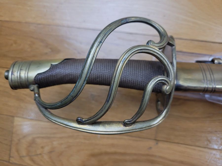 Raro Sciabola da Ufficiale della Maréchaussée di Francia – Modello 1787 – Lama blu – Manico filigranato – Condizioni superbe, immagine 20 di 20