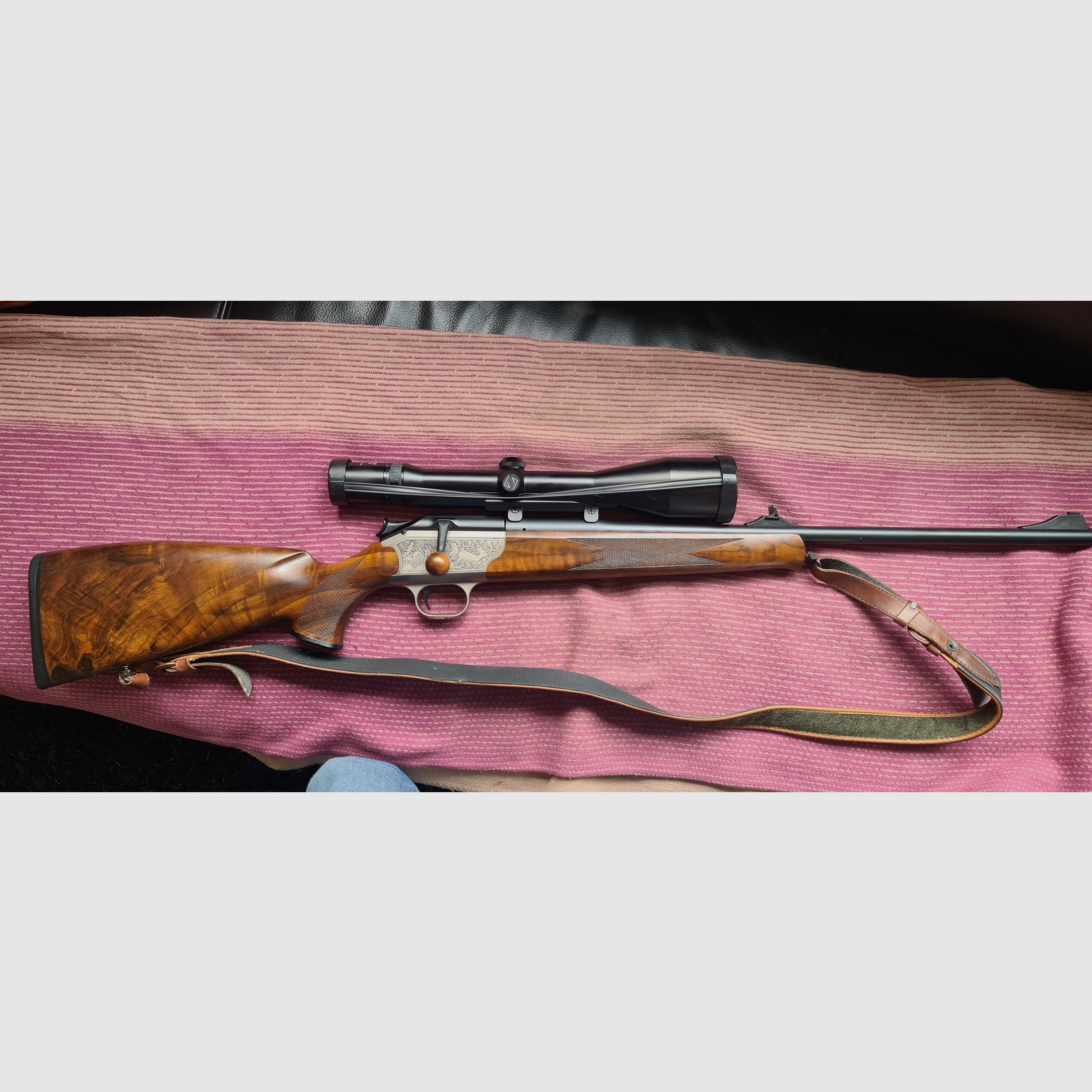 Blaser R93 Luxus, Kal. 9,3x62, Blaser Sattelmontage Zeiss 3-12x56