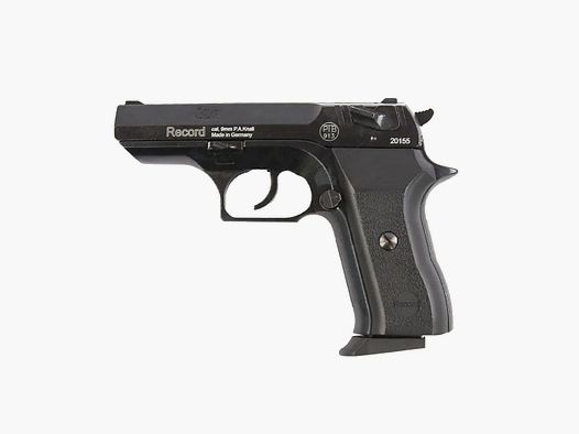 Record COP blank firing pistol 9mm P.A.K. blued