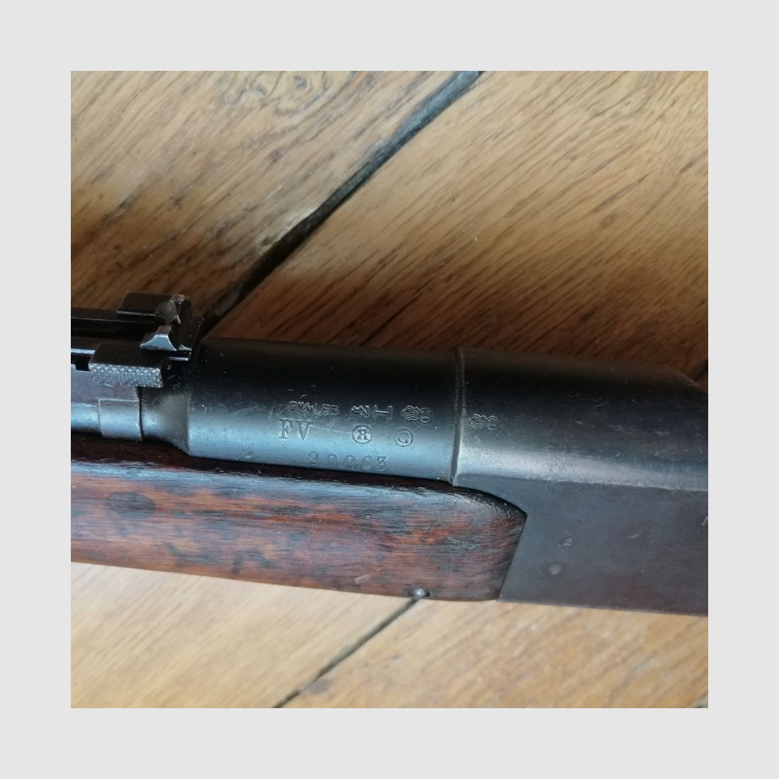Zeldzaam Lebel geweer model 1886 M 93 – enkel serienummer niet gewijzigd sinds augustus 1914 – Kal. 8x51R origineel – TBE, afbeelding 19 van 39