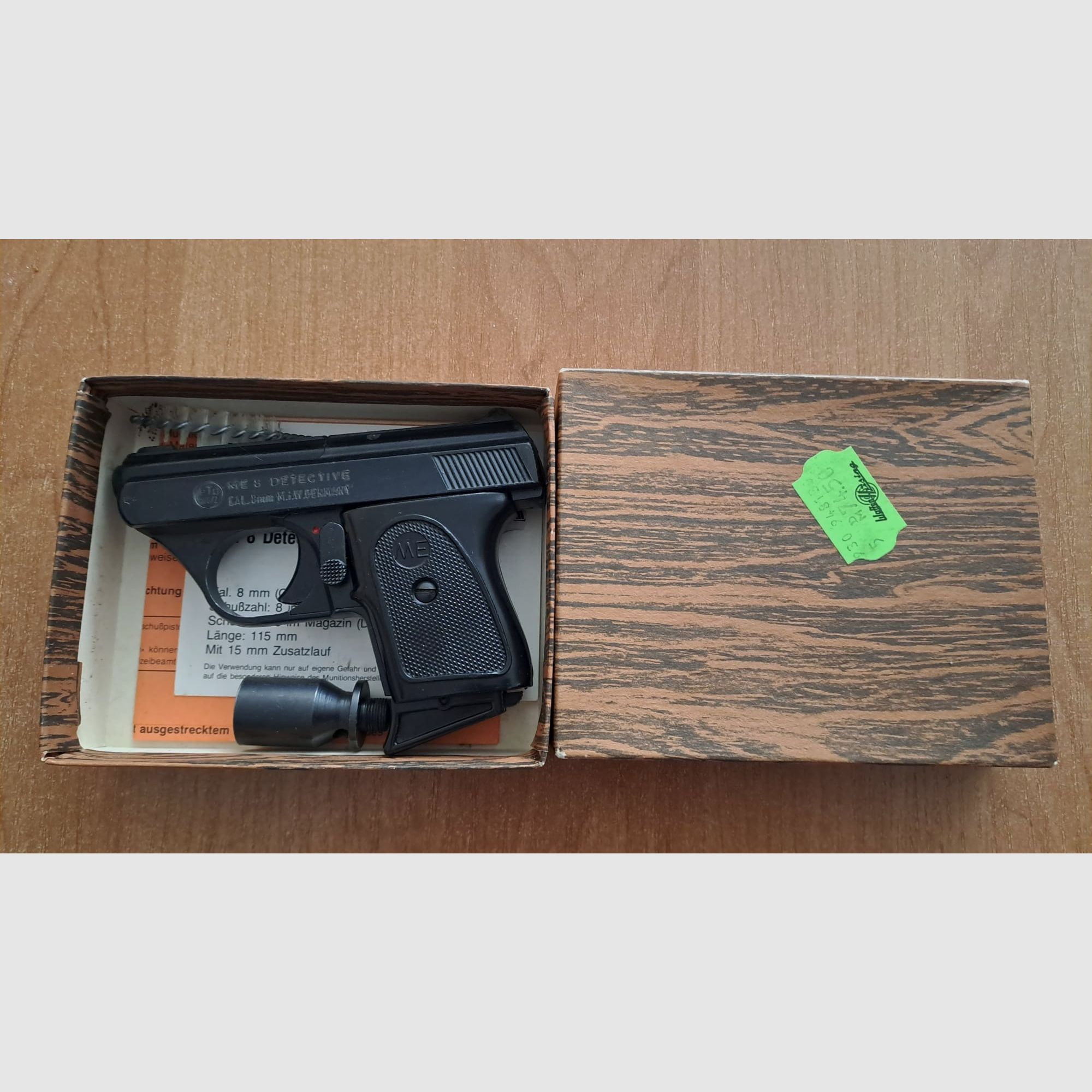 Rare ME 8 Detective 8mm bang in PTB 100/2 in packaging!