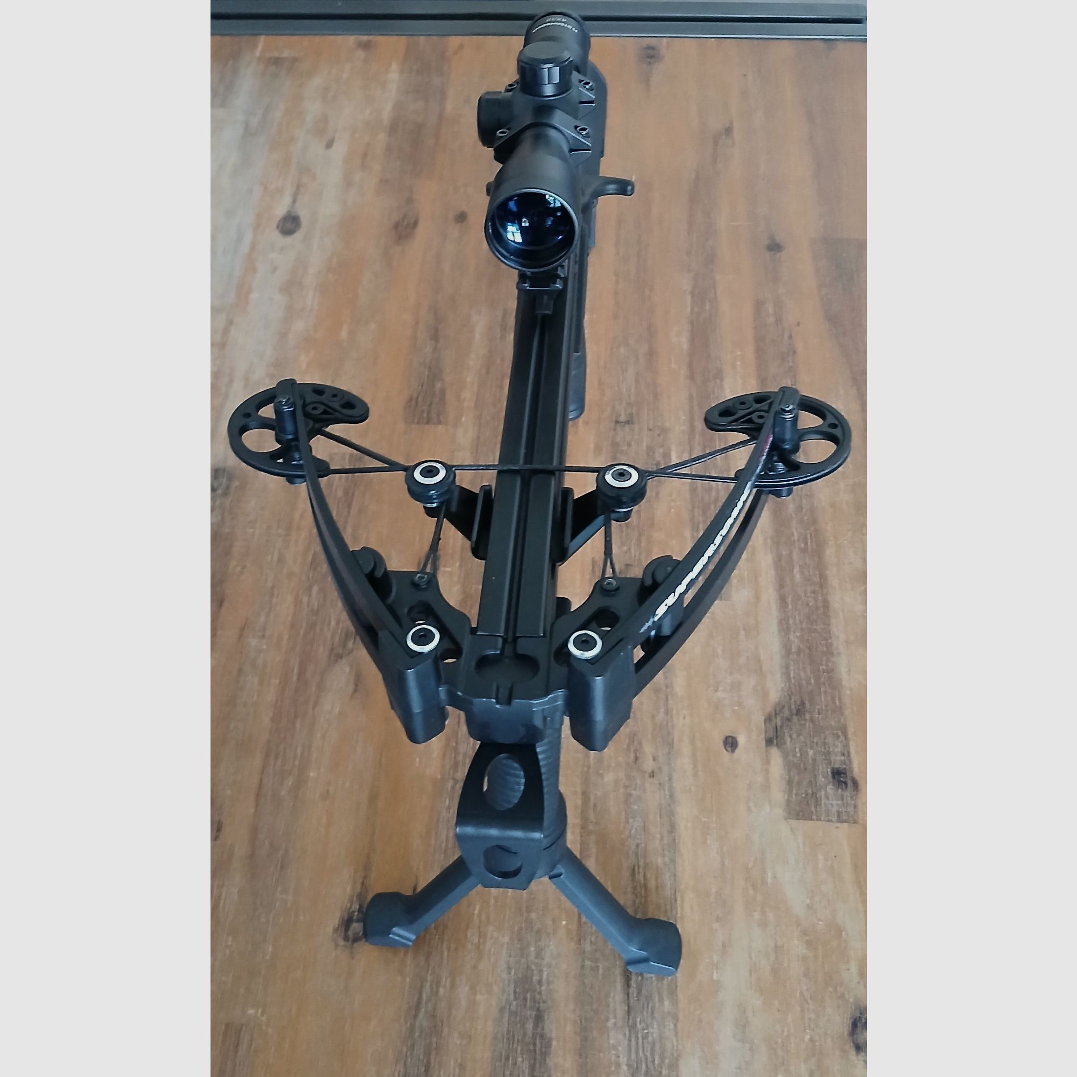 X-BOW FMA Supersonic - 120 lbs / 330 fps - ballesta de pistola incl. Red Dot y tornillos con Steambow scope 4x32