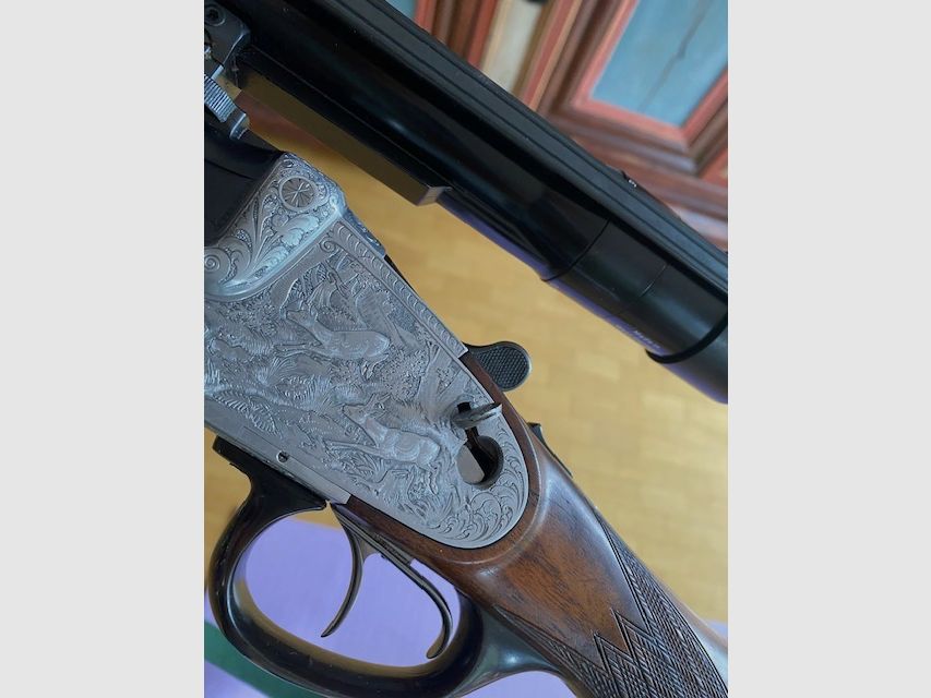Krieghoff Ulm BBF Bockbüchsflinte mit Wechsellauf Kaliber 6,5x57R 20/76 Magnum WL 16/70 im Gewehrkoffer Waffenkoffer top Zustand Holland & Holland Seitenschlosse