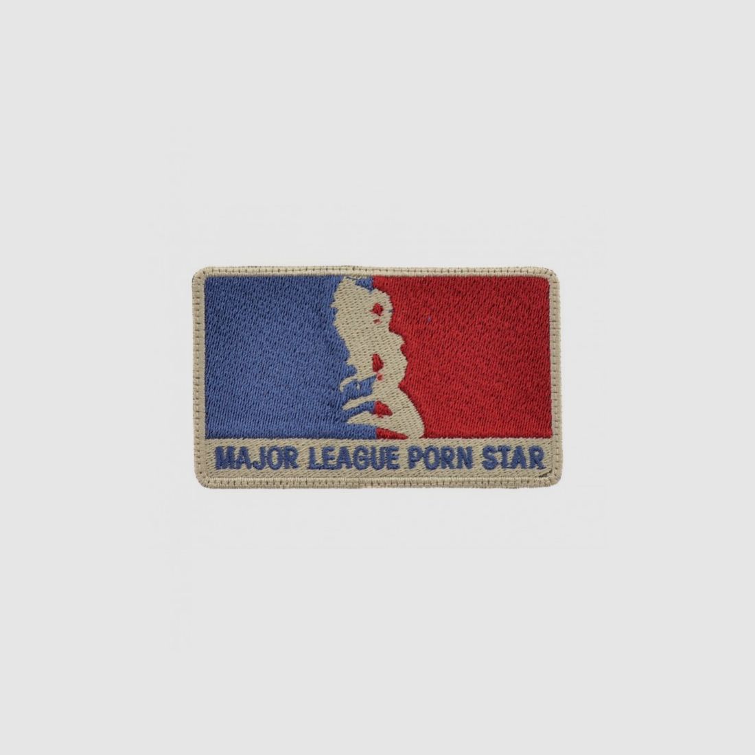 LA PATCHERIA PATCH "MAJOR LEAGUE PORNSTAR" 9X5.5 CM BESTICKT