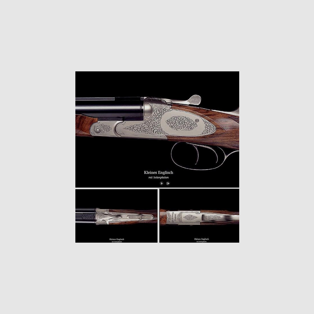 KRIEGHOFF Mehrpreis für Neuwaffe Gravur: Seitenplatte I Optima-Ultra-Classic-Hubertus