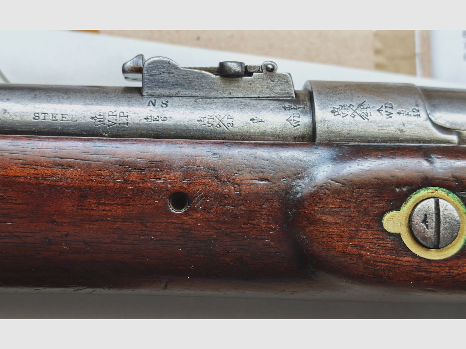 Original Snider Enfield Mk III Cavalry Carbine Kal. .577Snider - interessant gestempelt - sehr gut , Bild 5 von 13