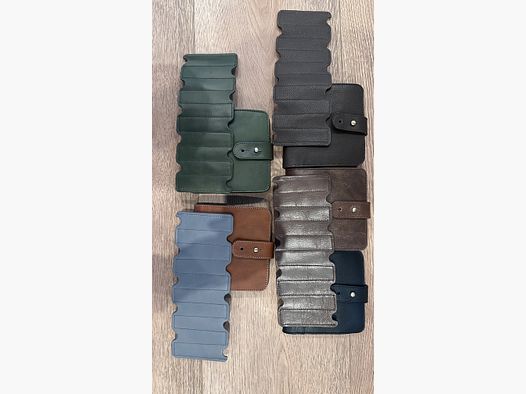 - Polowanie - Patronenetui Etui Patronentasche Ledertasche Munitionstasche