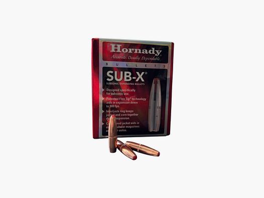 Kogels HORNADY kal. 308 - 190GR SUB-X