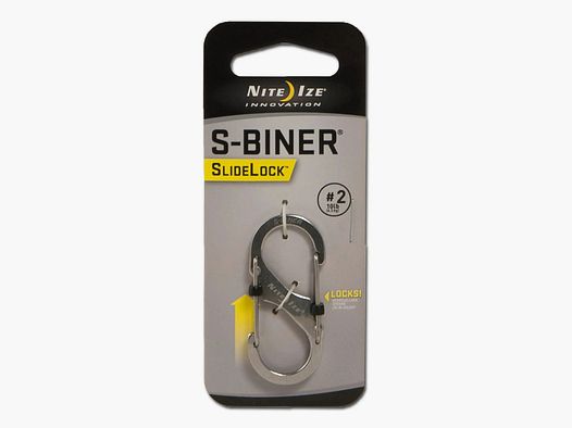 Nite Ize Nite Ize Karabiner S-Biner SlideLock Edelstahl - Schwarz / 3