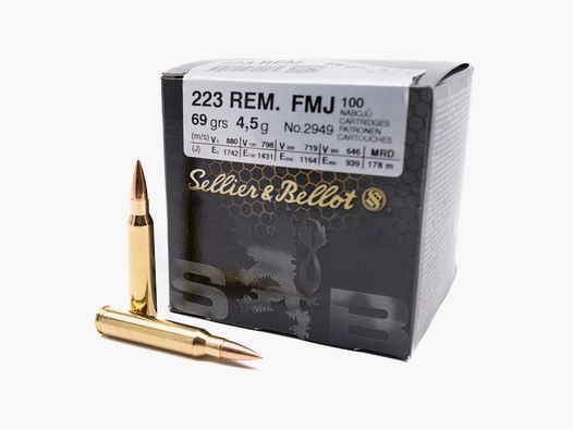 SELLIER & BELLOT .223 Rem. FMJ 69grs.