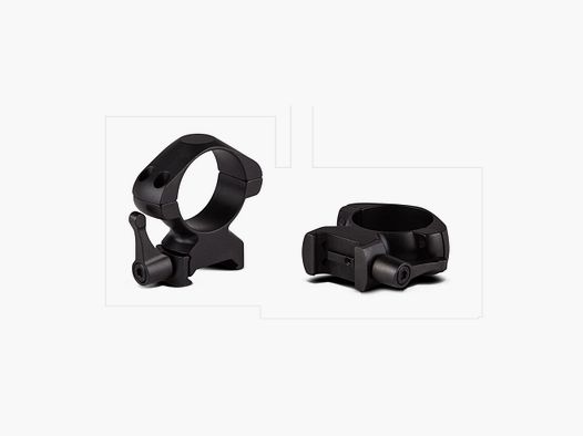 Colliers à levier pour lunette Konus 25,4 mm - Haut - Weaver