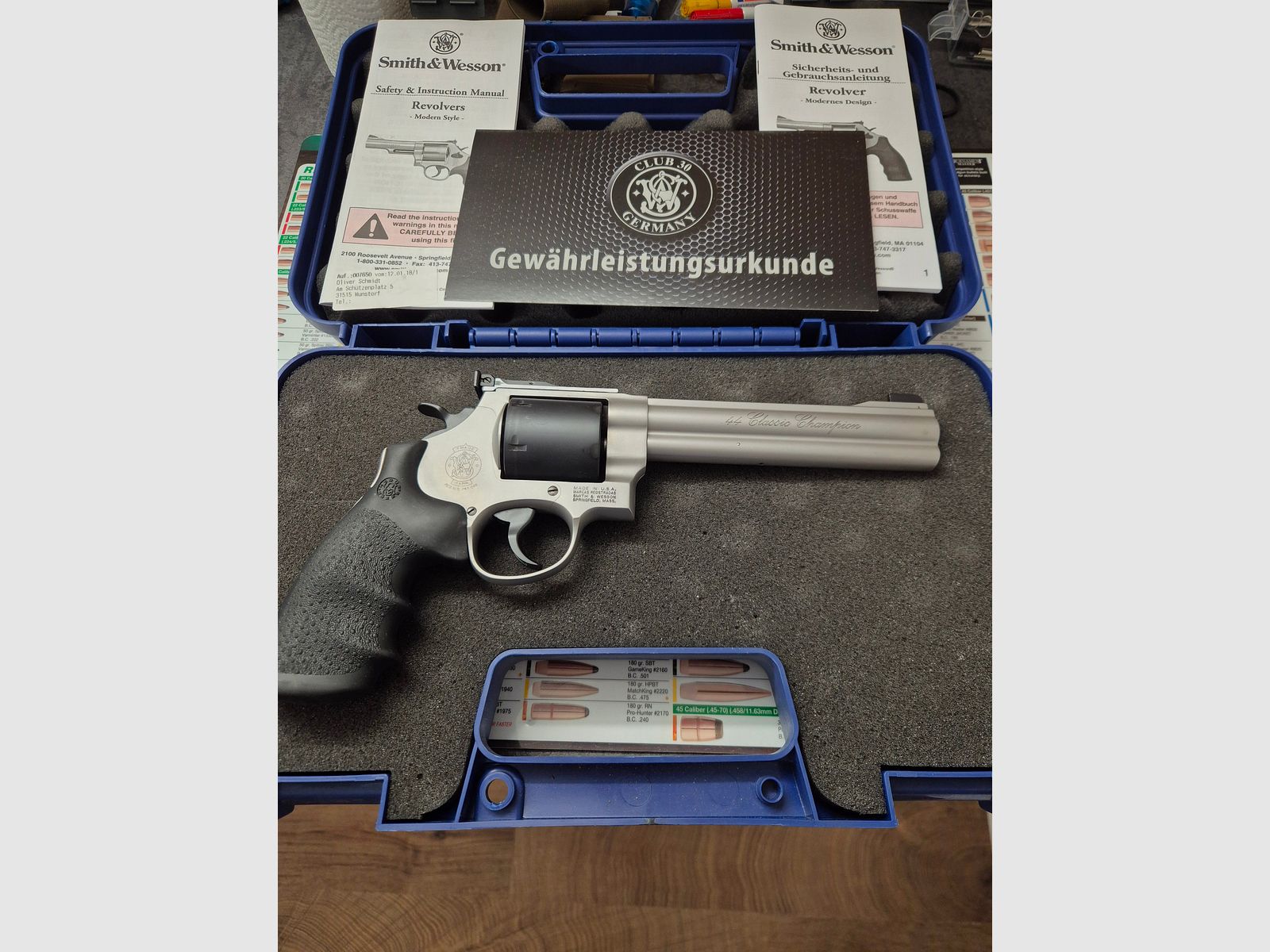 Smith & Wesson 629 .44 Mag Classic Champion Club 30