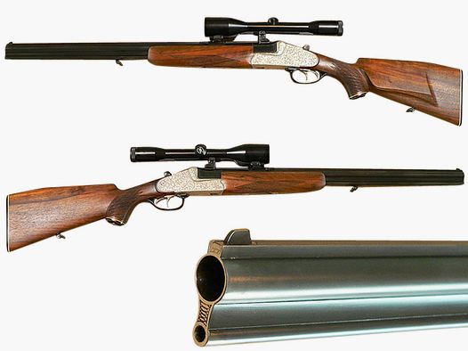Fusil à deux coups Krieghoff, Ulm-Primus, Cal. 5,6x50 R Mag. - 16/70
