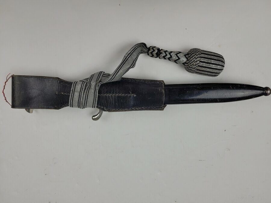 Mooie Duitse uitgaansbayonet – IIIe Rijk – SS-orde – C. Gustav Spitzer – Leeuw-logo – TBE++, afbeelding 5 van 20