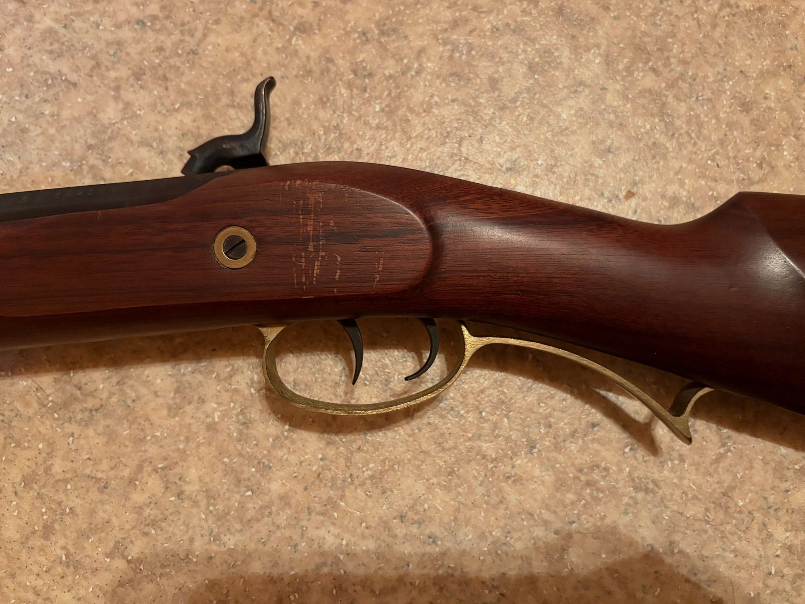 Beautiful muzzleloader for sale with case and accessories.