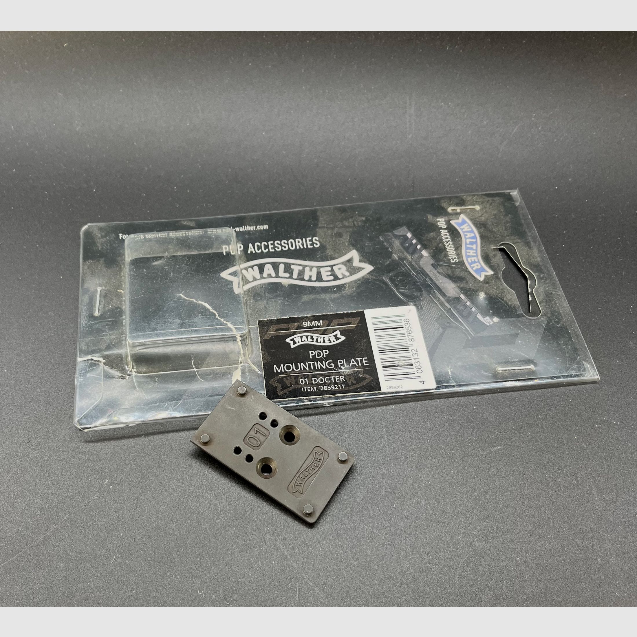 Gebruikte WALTHER montage voor reflexvizier adapterplaat 01 Docter/VORTEX PDP FS&C versie 1.0
