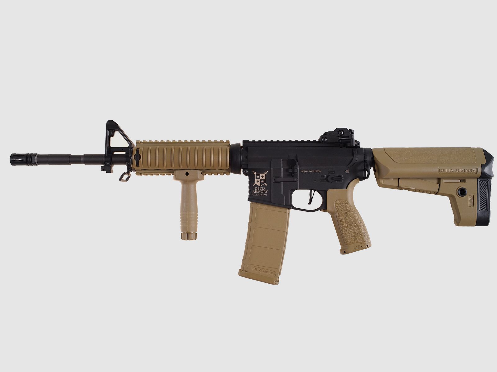 AR15 RIS Charlie ETU (Tan Schwarz) max. 0,5J Delta Armory